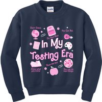 In My Testing Era Teachers Student Rock Testing Day Kids Sweatshirt