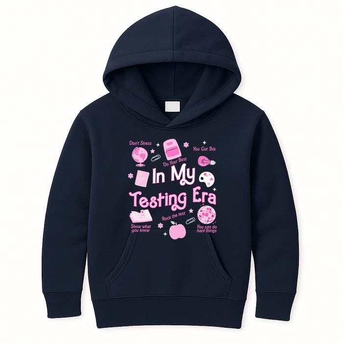 In My Testing Era Teachers Student Rock Testing Day Kids Hoodie