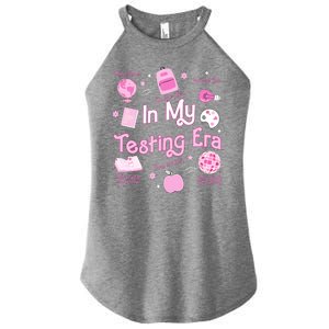 In My Testing Era Teachers Student Rock Testing Day Women's Perfect Tri Rocker Tank