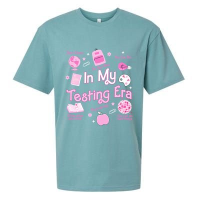 In My Testing Era Teachers Student Rock Testing Day Sueded Cloud Jersey T-Shirt