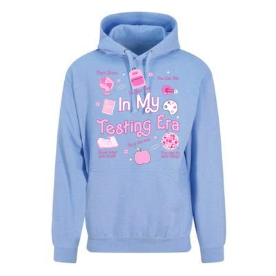 In My Testing Era Teachers Student Rock Testing Day Unisex Surf Hoodie