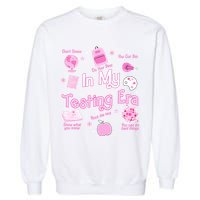 In My Testing Era Teachers Student Rock Testing Day Garment-Dyed Sweatshirt