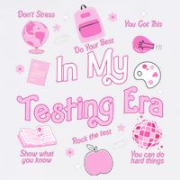 In My Testing Era Teachers Student Rock Testing Day Garment-Dyed Sweatshirt