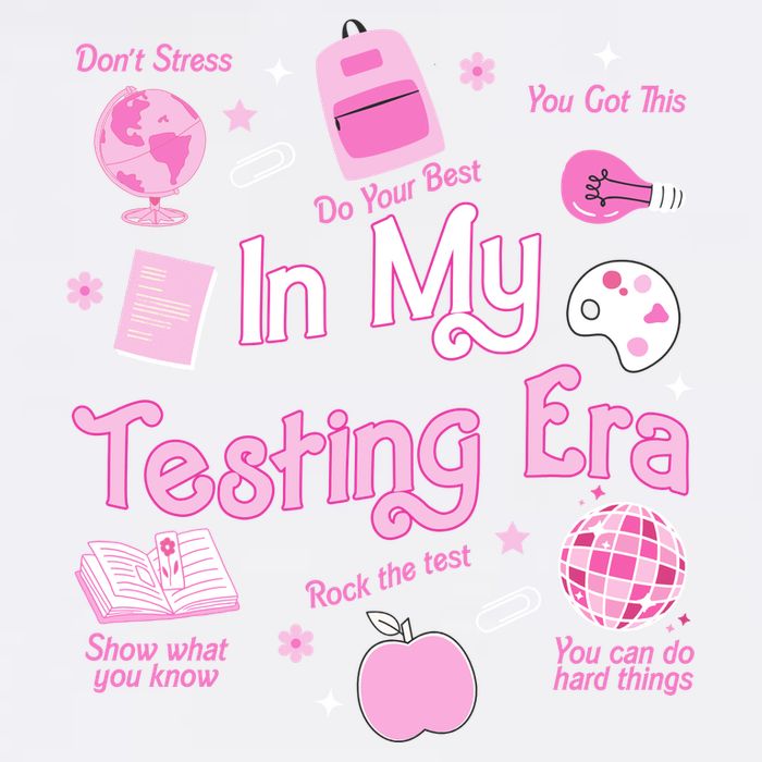 In My Testing Era Teachers Student Rock Testing Day Garment-Dyed Sweatshirt