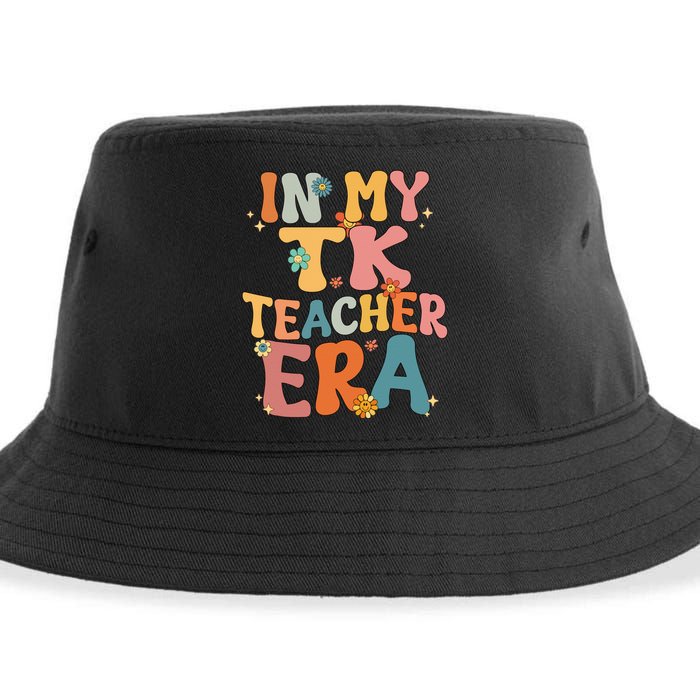 In My TK Teacher Era Retro Groovy Back To School TK Teacher Sustainable Bucket Hat