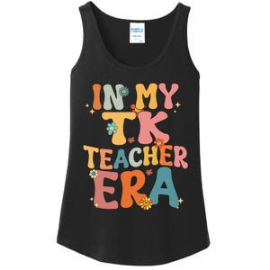 In My TK Teacher Era Retro Groovy Back To School TK Teacher Ladies Essential Tank