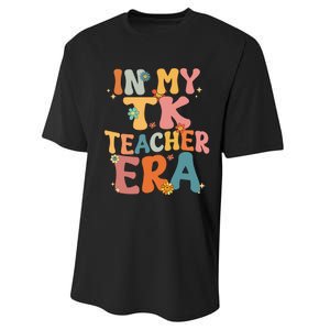 In My TK Teacher Era Retro Groovy Back To School TK Teacher Performance Sprint T-Shirt