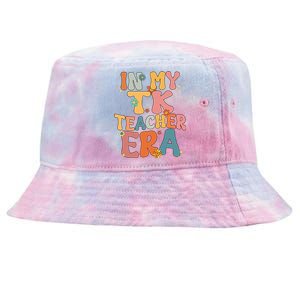 In My TK Teacher Era Retro Groovy Back To School TK Teacher Tie-Dyed Bucket Hat