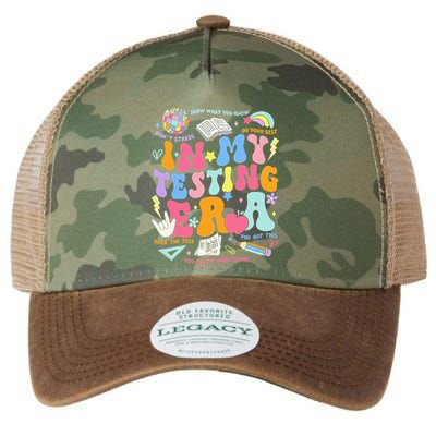 In My Testing Era Teachers Student Rock The Test Legacy Tie Dye Trucker Hat
