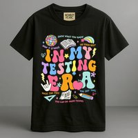 In My Testing Era Teachers Student Rock The Test Garment-Dyed Heavyweight T-Shirt