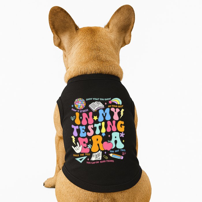 In My Testing Era Teachers Student Rock The Test Doggie Tank