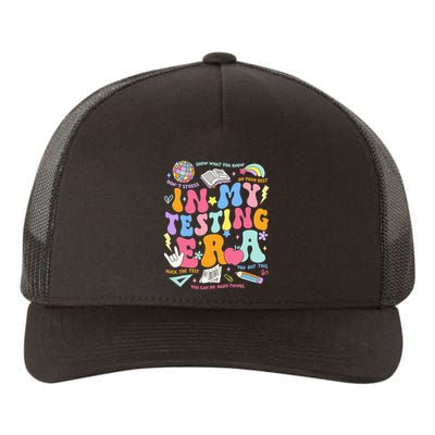 In My Testing Era Teachers Student Rock The Test Yupoong Adult 5-Panel Trucker Hat