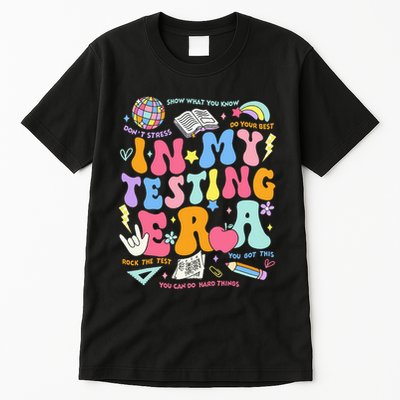 In My Testing Era Teachers Student Rock The Test Tall T-Shirt