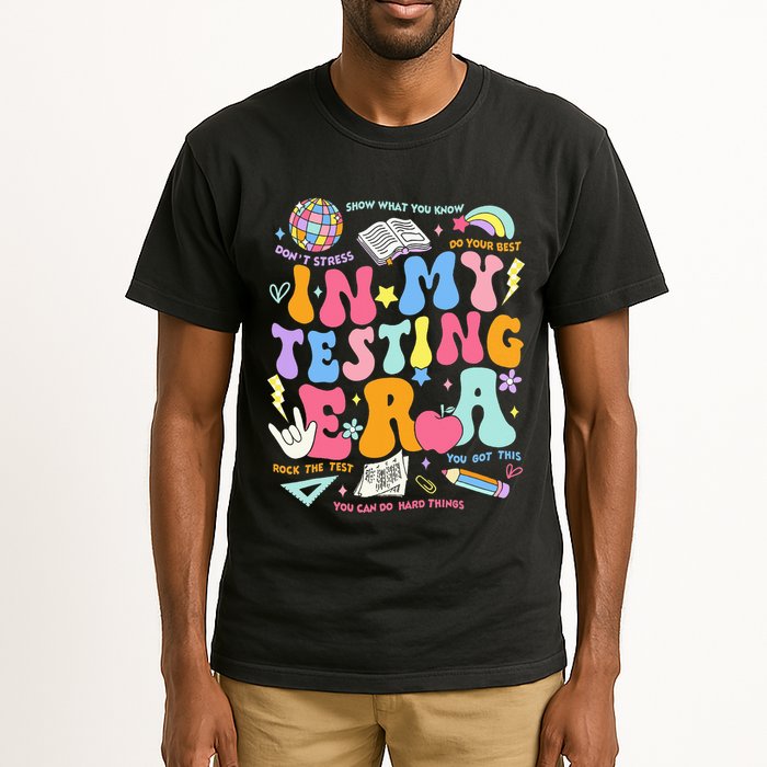 In My Testing Era Teachers Student Rock The Test Tall T-Shirt