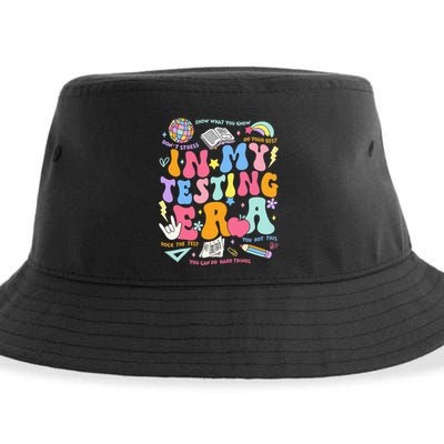 In My Testing Era Teachers Student Rock The Test Sustainable Bucket Hat