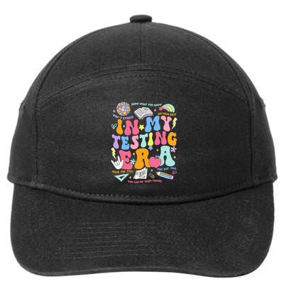 In My Testing Era Teachers Student Rock The Test 7-Panel Snapback Hat