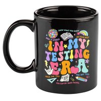 In My Testing Era Teachers Student Rock The Test 11oz C Handle Ceramic Mug