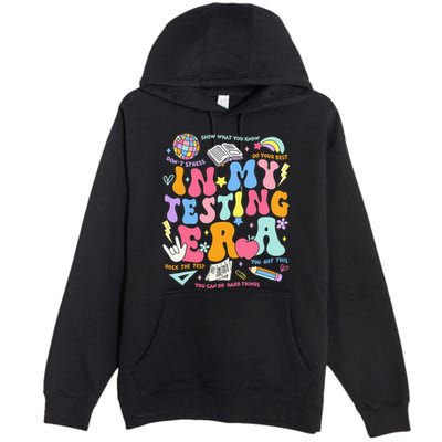 In My Testing Era Teachers Student Rock The Test Premium Pullover Hoodie