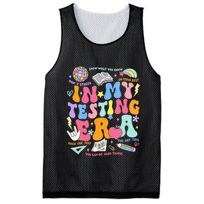 In My Testing Era Teachers Student Rock The Test Mesh Reversible Basketball Jersey Tank