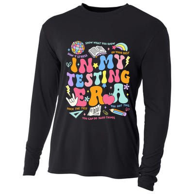 In My Testing Era Teachers Student Rock The Test Cooling Performance Long Sleeve Crew