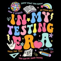 In My Testing Era Teachers Student Rock The Test Poster