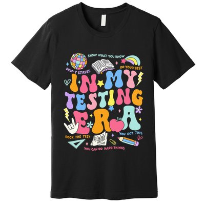 In My Testing Era Teachers Student Rock The Test Premium T-Shirt