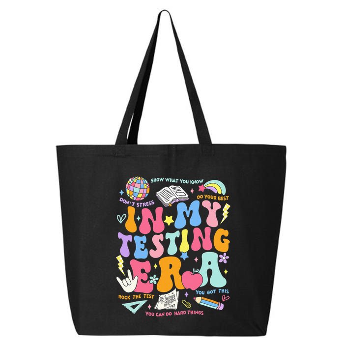 In My Testing Era Teachers Student Rock The Test 25L Jumbo Tote