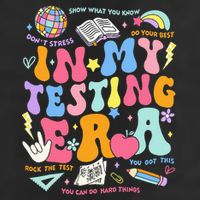 In My Testing Era Teachers Student Rock The Test 25L Jumbo Tote
