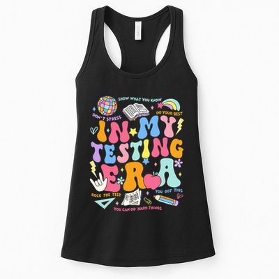 In My Testing Era Teachers Student Rock The Test Womens Tank Top