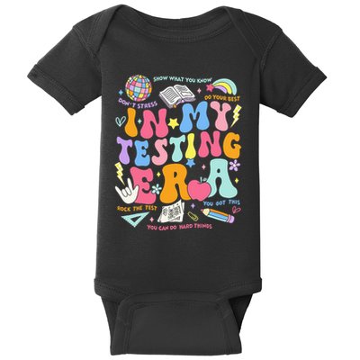 In My Testing Era Teachers Student Rock The Test Baby Bodysuit
