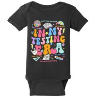 In My Testing Era Teachers Student Rock The Test Baby Bodysuit