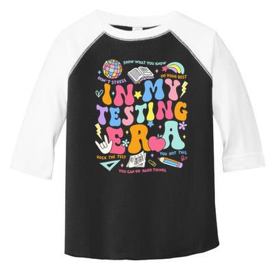 In My Testing Era Teachers Student Rock The Test Toddler Fine Jersey T-Shirt