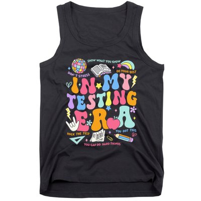In My Testing Era Teachers Student Rock The Test Tank Top