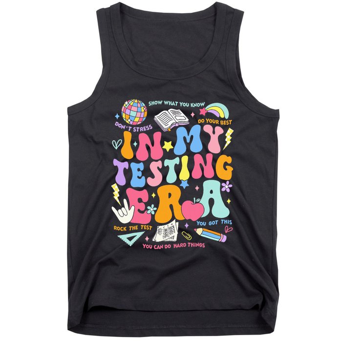 In My Testing Era Teachers Student Rock The Test Tank Top