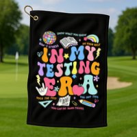 In My Testing Era Teachers Student Rock The Test Golf Towel