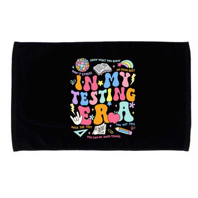 In My Testing Era Teachers Student Rock The Test Microfiber Hand Towel