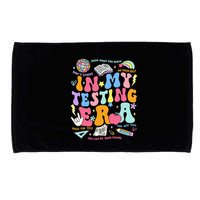 In My Testing Era Teachers Student Rock The Test Microfiber Hand Towel