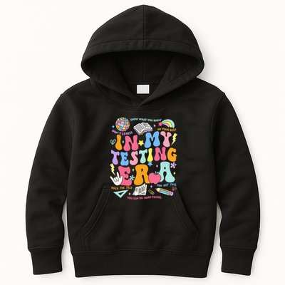 In My Testing Era Teachers Student Rock The Test Kids Hoodie