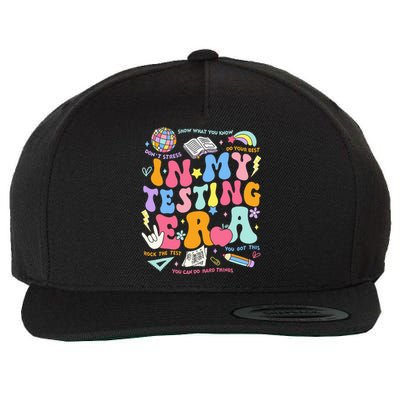 In My Testing Era Teachers Student Rock The Test Wool Snapback Cap