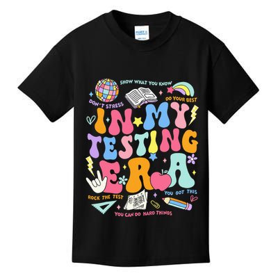 In My Testing Era Teachers Student Rock The Test Kids T-Shirt