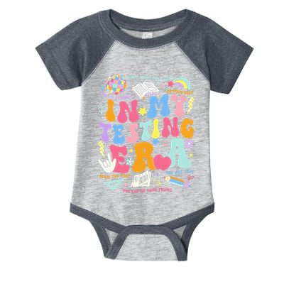 In My Testing Era Teachers Student Rock The Test Infant Baby Jersey Bodysuit