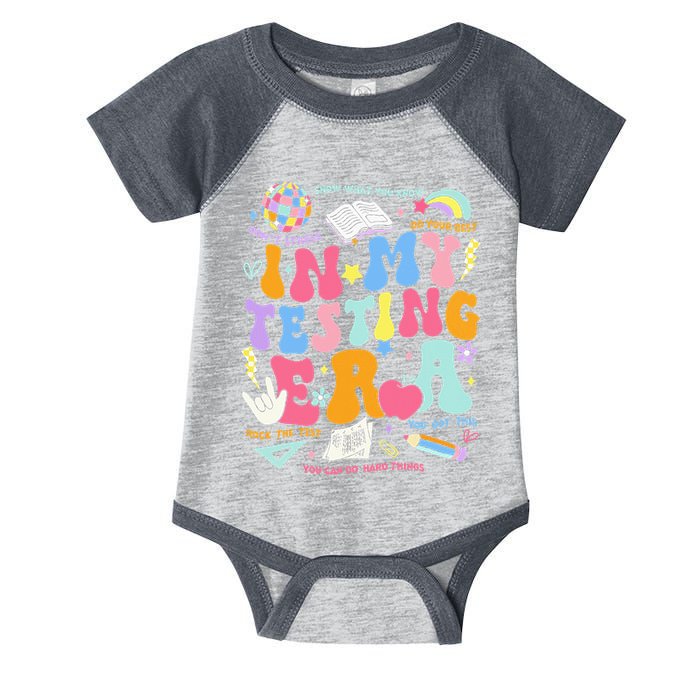 In My Testing Era Teachers Student Rock The Test Infant Baby Jersey Bodysuit