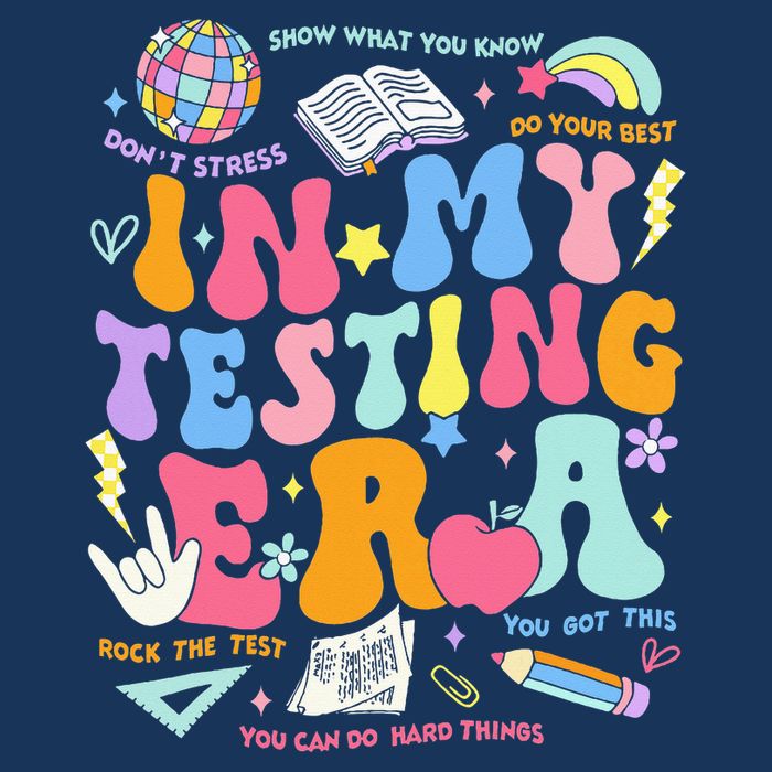 In My Testing Era Teachers Student Rock The Test Infant Baby Jersey Bodysuit