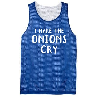 I Make The Onions Cry Culinary Chefs Kitchen Cook Chef Funny Funny Gift Mesh Reversible Basketball Jersey Tank