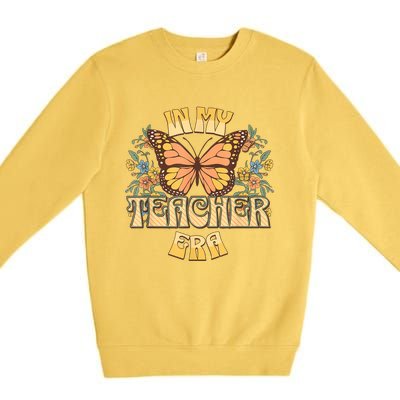 In My Teacher Era Back To School Teacher Appreciation Premium Crewneck Sweatshirt