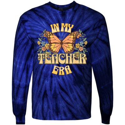 In My Teacher Era Back To School Teacher Appreciation Tie-Dye Long Sleeve Shirt