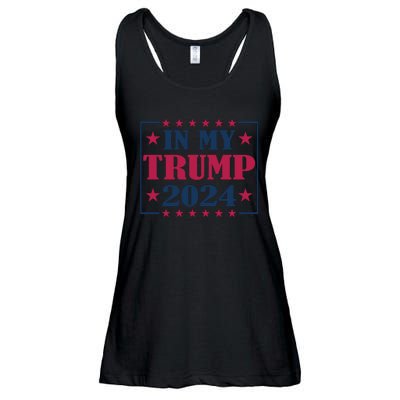 In My Trump 2024 Support Graphic Ladies Essential Flowy Tank