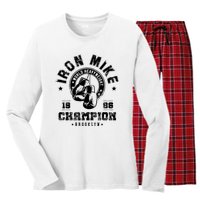 Iron Mike Tyson World Heavyweight Champion Women's Long Sleeve Flannel Pajama Set 