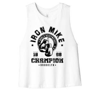 Iron Mike Tyson World Heavyweight Champion Women's Racerback Cropped Tank