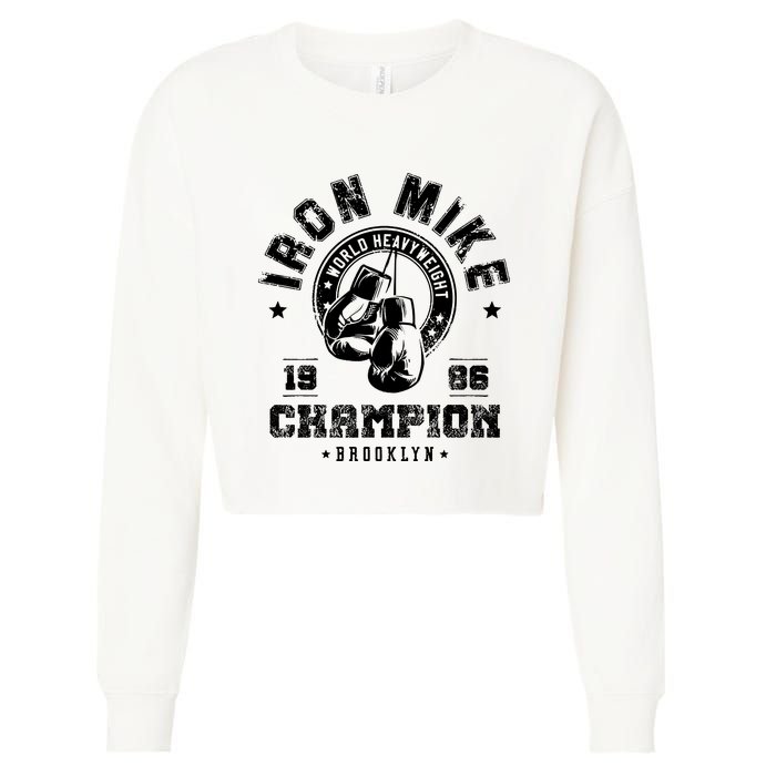 Iron Mike Tyson World Heavyweight Champion Cropped Pullover Crew